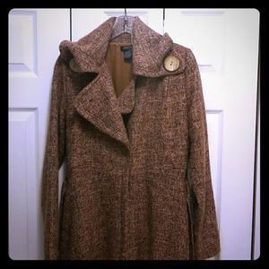 Jackets, sweaters, jumpsuits, shoes, and dresses